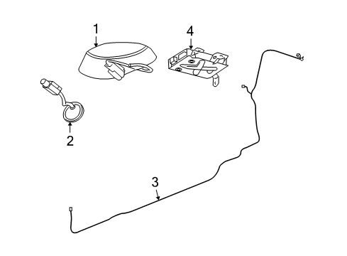 2007 Dodge Ram 2500 Antenna Cable Diagram for 56040855AD