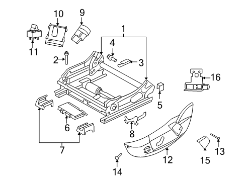 2008 Chrysler 300 Side Cover, Gray, Passenger Side Diagram for 1CM591DBAA