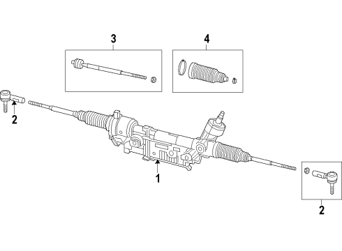 2017 Ram 1500 Steering Gear Diagram for 68628858AA
