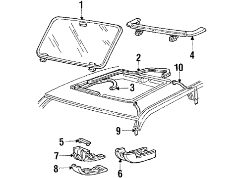 1987 Chrysler LeBaron Sunroof Diagram