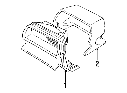 1991 Chrysler LeBaron Socket & Wire Diagram for 4481074