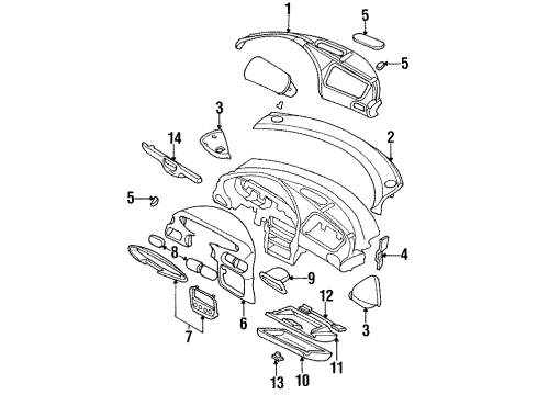 2000 Chrysler Cirrus Latch Diagram for GL62RJL