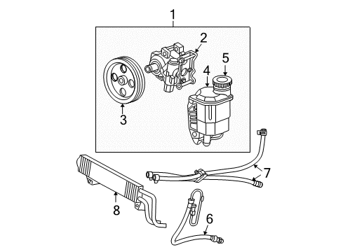 2006 Dodge Ram 1500 Mount Bracket Diagram for 5073242AC