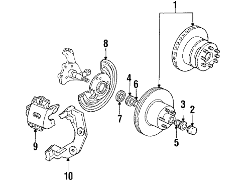 1990 Dodge W150 Hose Diagram for 4115623