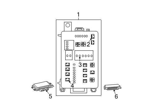 2010 Dodge Charger Cover, Center Diagram for 68044658AA
