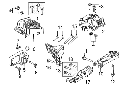 2014 Ram ProMaster 2500 Strut Nut, Upper Diagram for 6510103AA
