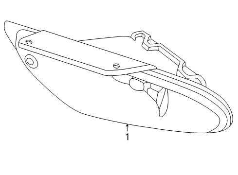 2003 Chrysler 300M Fog Lamp Assembly, Front Driver Side Diagram for 4574827AB