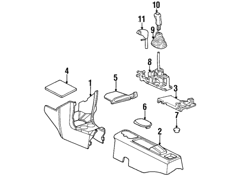 1995 Dodge Stratus Bezel Diagram for 4608306