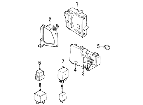 2001 Chrysler LHS Electrical Components Diagram