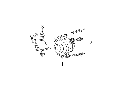 2004 Chrysler Sebring Alternator Bracket Diagram for 5281480AA