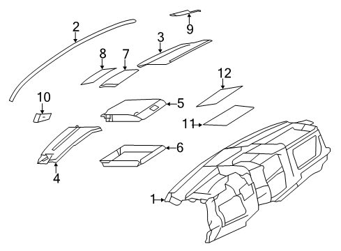 2008 Dodge Sprinter 2500 Storage Box Diagram for 1WT86DX8AA
