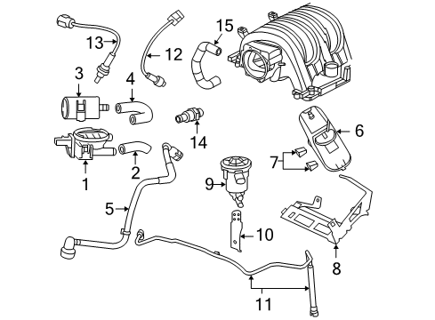 2007 Dodge Magnum Vacuum Harness Diagram for 5037541AE