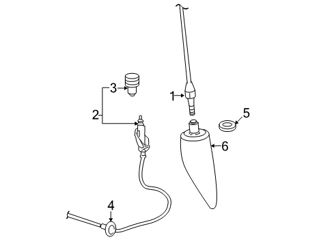 2010 Dodge Ram 1500 Antenna & Radio Diagram