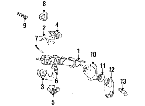 1992 Chrysler New Yorker Switch Assembly Diagram for 4565265