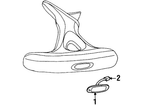 2002 Chrysler Prowler Parking/Turn Lamp Diagram for 4786242AB