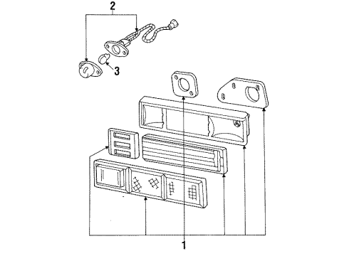 1984 Dodge Aries License Lamps Diagram