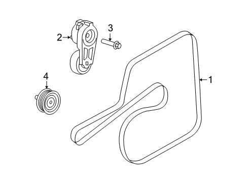 2012 Dodge Challenger Belts & Pulleys Diagram