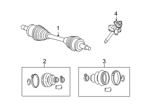 2007 Dodge Magnum Intermed Shaft, Front Diagram for 5180482AA