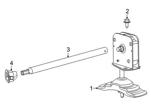 2019 Ram 2500 Guide Tube Grommet Diagram for 68190597AB