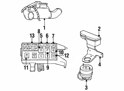 1992 Chrysler New Yorker Throttle Position Sensor Diagram for 4759001
