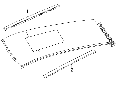 2024 Dodge Hornet Exterior Trim - Roof Diagram 2 - Thumbnail