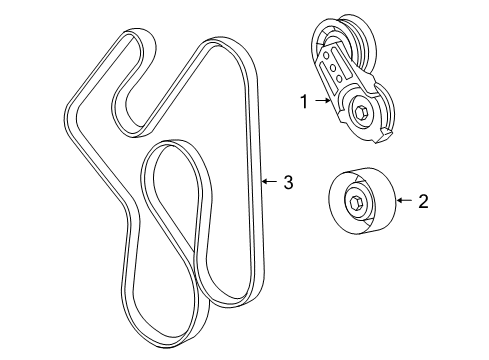 2012 Ram 2500 Belts & Pulleys Diagram