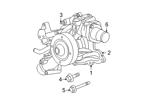 2009 Jeep Grand Cherokee Water Pump Diagram 3 - Thumbnail