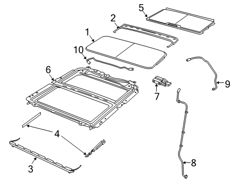 2019 Ram 3500 Sunroof Diagram 2 - Thumbnail