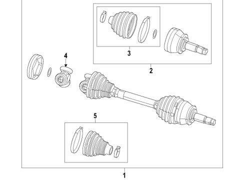2015 Ram ProMaster City Outer CV Joint Diagram for 68491359AA