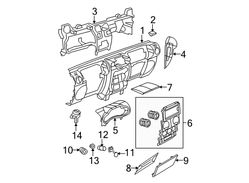 2009 Jeep Wrangler Cover Plate Diagram for 55371005AC