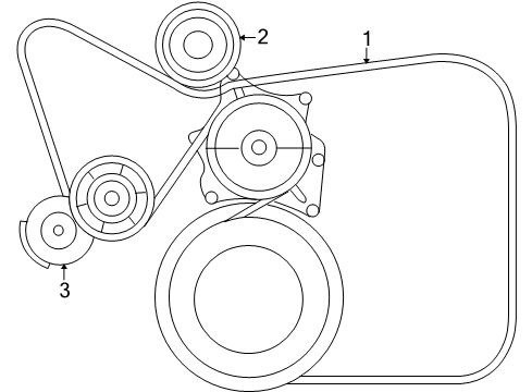 2010 Dodge Viper Belts & Pulleys Diagram