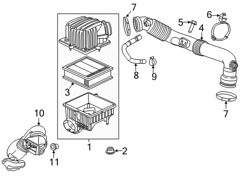 2021 Ram ProMaster City Hose Diagram for 68260345AA