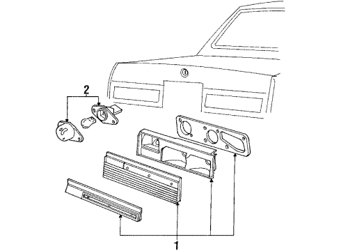 1985 Chrysler New Yorker License Lamps Diagram