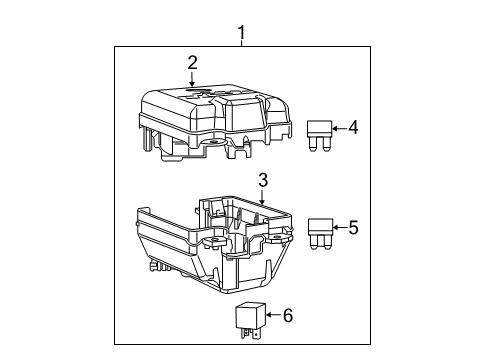 2018 Ram ProMaster City Relay Diagram for 6106093AA