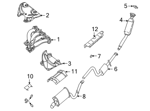 2003 Dodge Stratus Catalytic Converter Diagram for 4764618AD