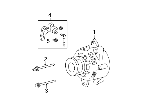 2006 Dodge Durango Alternator Diagram for 4801252AC