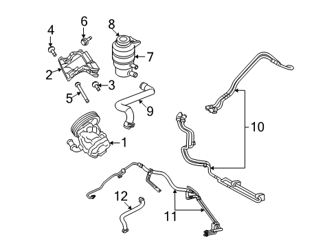 2012 Jeep Compass Return Line Assembly Diagram for 5154511AJ