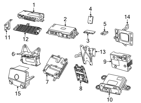 2021 Ram 3500 Control Module Diagram for 68509331AB