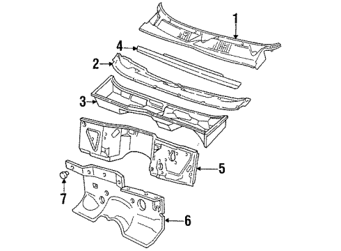 1995 Jeep Grand Cherokee Rear Seal Diagram for 55030432