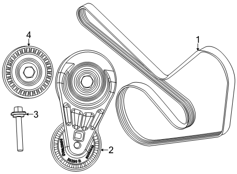2023 Dodge Hornet Belts & Pulleys Diagram