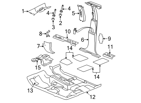 2008 Jeep Grand Cherokee Cowl Trim, Gray, Passenger Side Diagram for 5HQ14XDVAJ