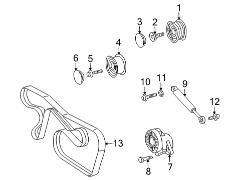 2007 Dodge Sprinter 2500 Serpentine Belt Diagram for 4891587AB