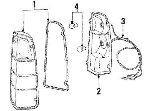 1985 Dodge D100 Socket Diagram for 4443992