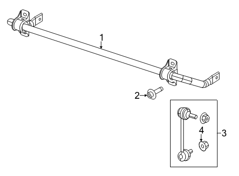 2014 Jeep Cherokee Stabilizer Bar & Components Diagram