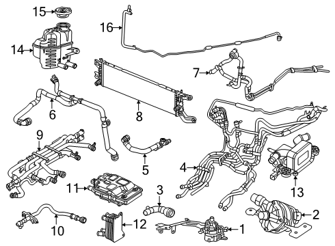 2024 Chrysler Pacifica Expansion Tank Diagram for 68290247AA