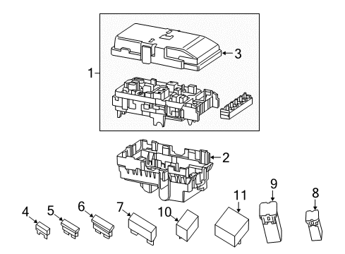 2017 Chrysler 200 Maxi Fuse Diagram for 68144447AA