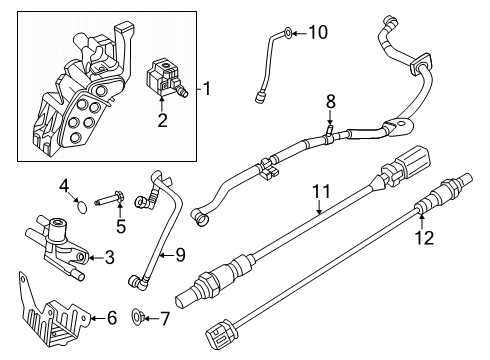 2025 Dodge Hornet Vapor Canister Nut Diagram for 52029724AA