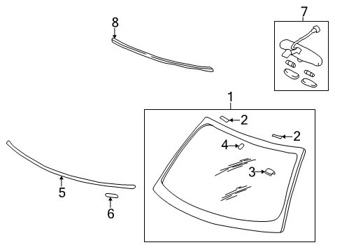 2003 Dodge Stratus Lamp Lens Diagram for MR572857