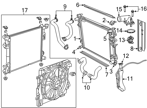 2013 Ram C/V Radiator Diagram for 4677755AE