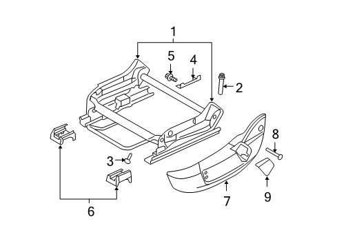 2006 Dodge Charger Side Shield, Slate Gray, Passenger Side Diagram for 1AN561DBAA
